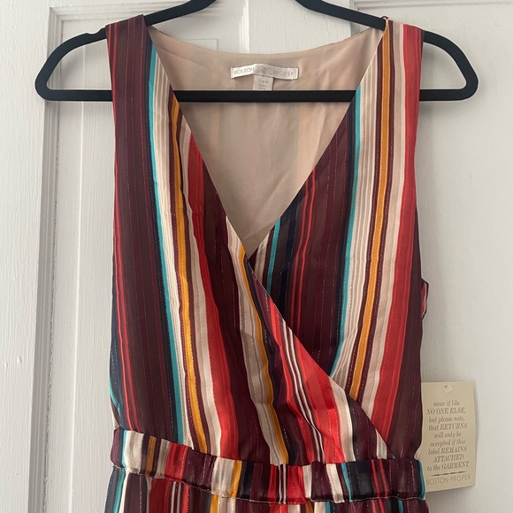 NWT Boston Proper Striped Dress Size M - Picture 5 of 9